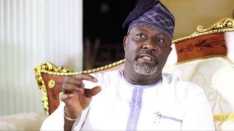 JUST IN: Dino Melaye Jumps out of Police Vehicle, runs into Bush enroute Kogi